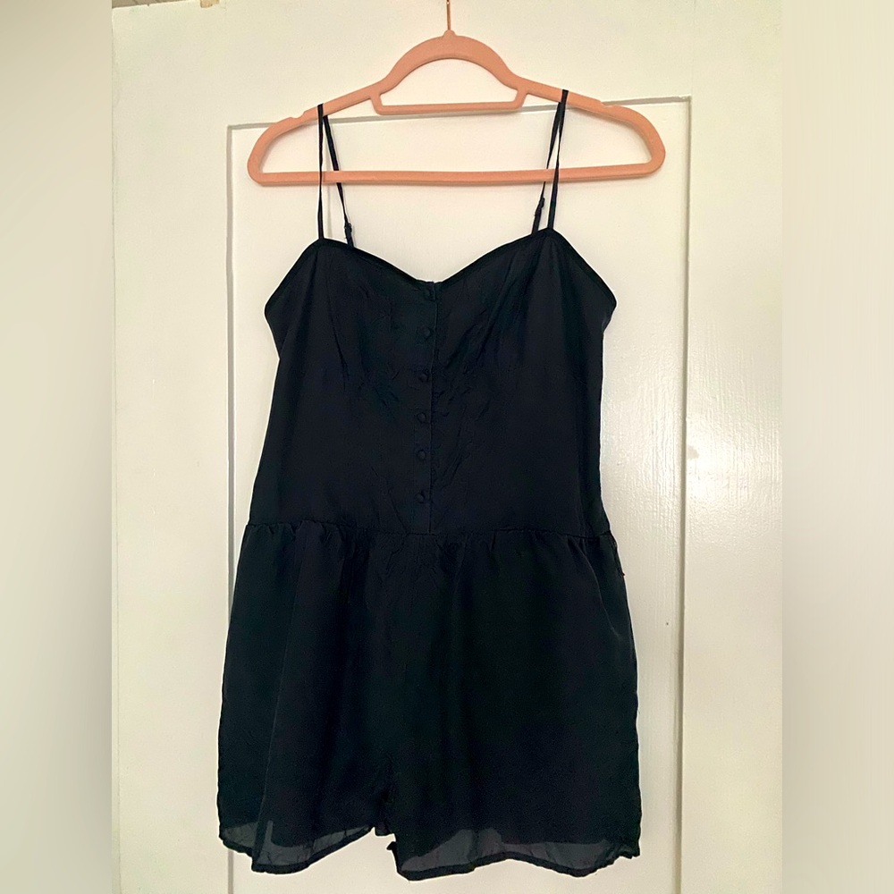 Blue Navy Romper Shorts